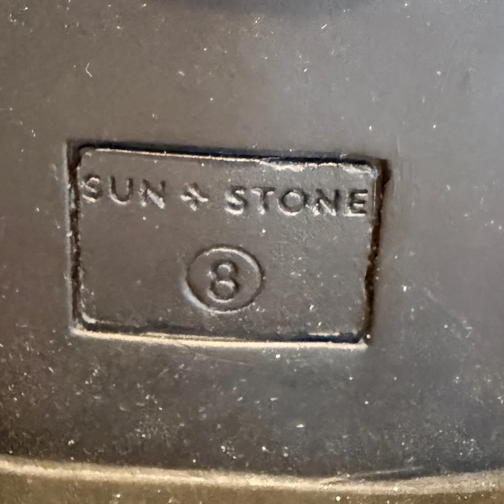 Sun + Stone Black Over The Knee Boots Size 8 Tall Faux Suede Flat Riding Boots - Picture 8 of 10